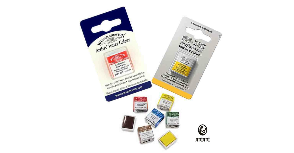 Aquarelles extra-fines Winsor & Newton - Demi-godets - Aquarelle et